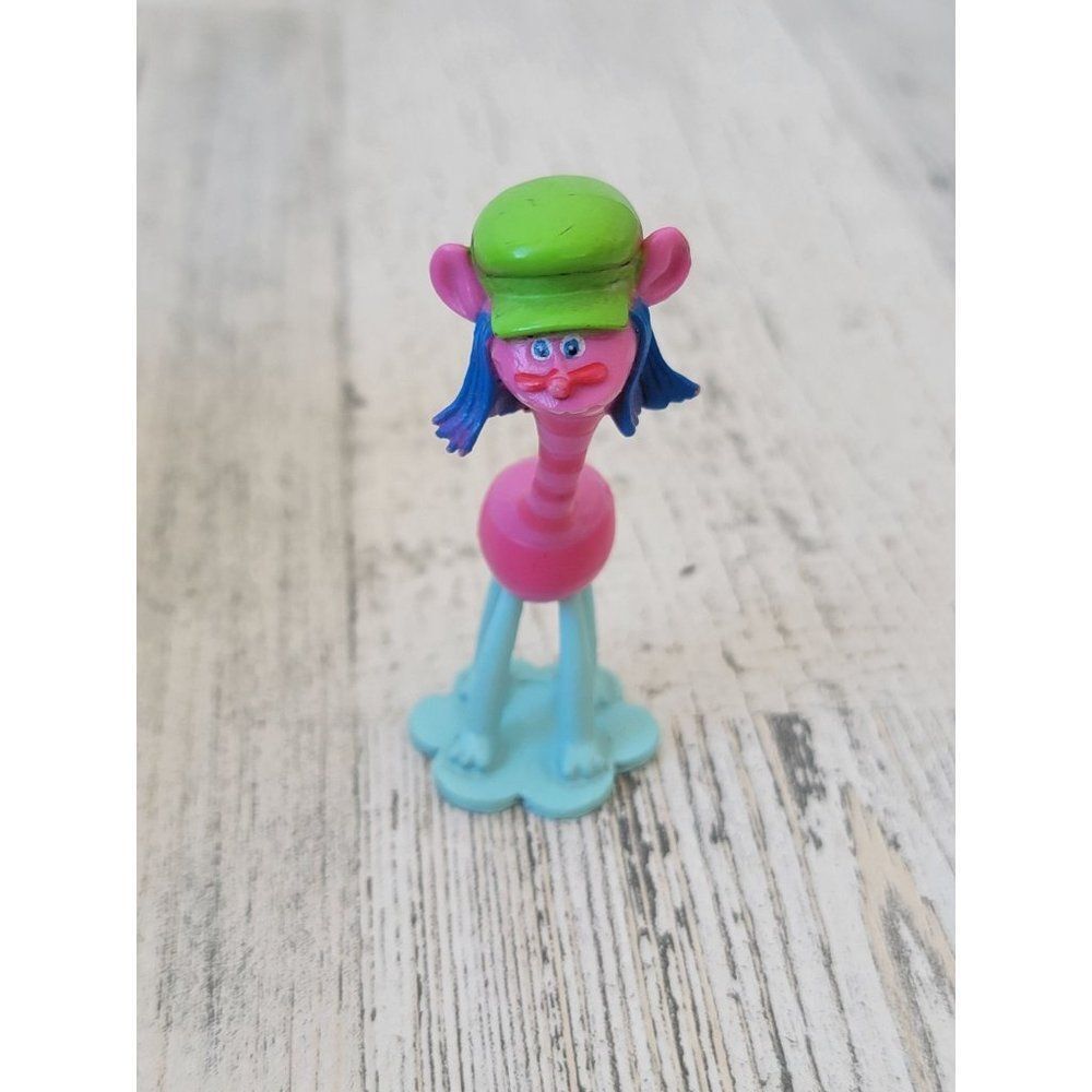 Trolls Cooper pink striped monster flower toy figure